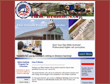 Tablet Screenshot of bibleinstitutes.org